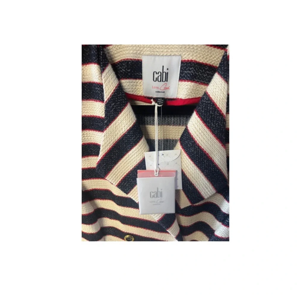 Cabi Love Carol Collection Striped‎ Cruise Jacket NWT